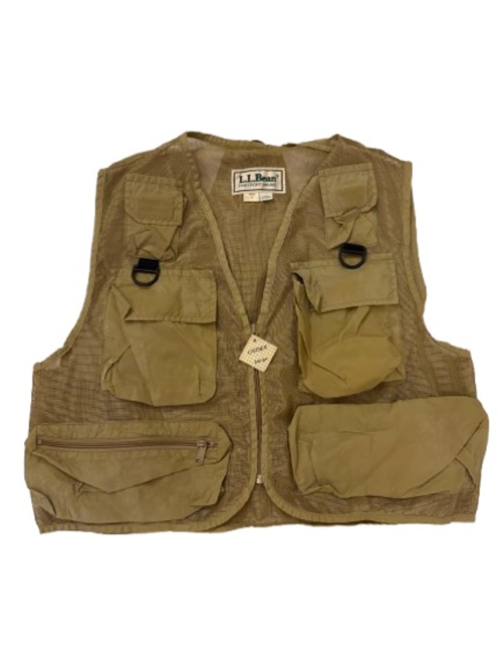 L.L. Bean Tactical Olive Green Mesh Pocket Vest